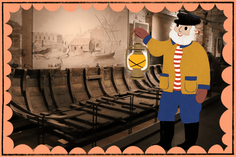Majakanvartija Svanten museorasti Suomenlinna-museossa